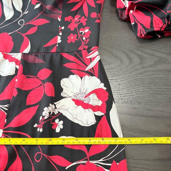 Guess Womens Zooey Black Ruched Off-The-Shoulder Wide Leg‎ Jumpsuit Size 2 - Picture 9 of 11